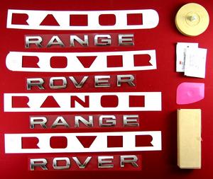 Range Rover L322 Chrome Lettering Kit - Front + Rear + Tool + Wipes Preview